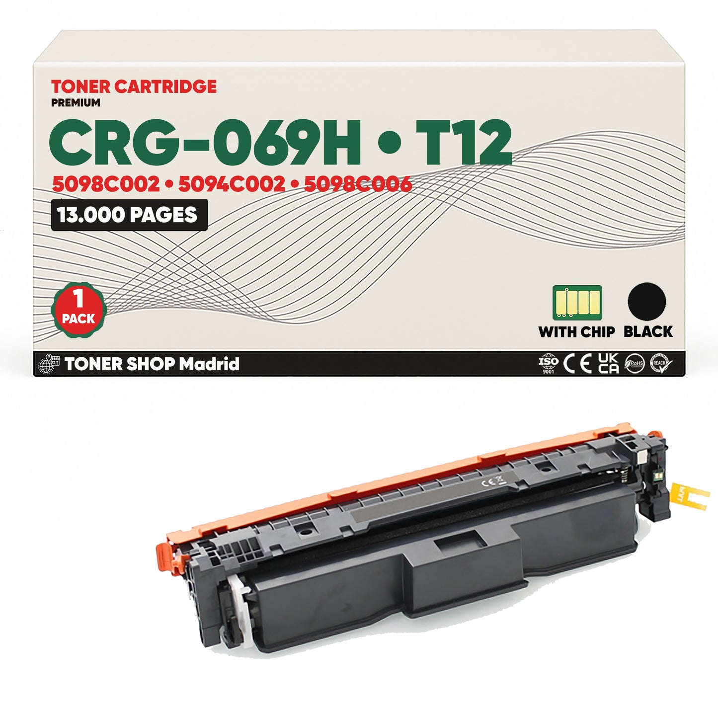 BDink Tóner Compatible Canon 069H/T12 (CMYK Pack 4)