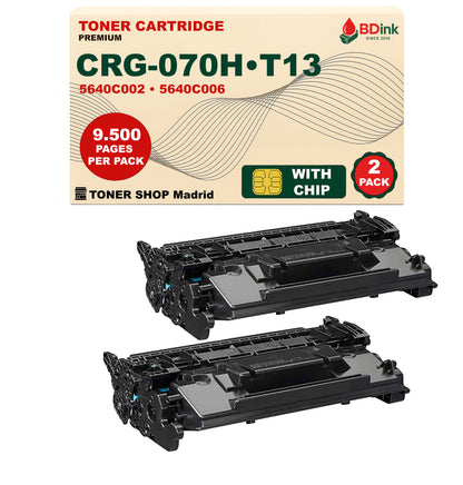 BDink Cartucho Tóner Compatible Canon 070H/T13 Negro