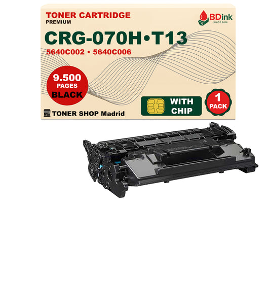 BDink Cartucho Tóner Compatible Canon 070H/T13 Negro