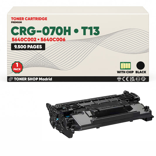 BDink Cartucho Tóner Compatible Canon 070H/T13 Negro