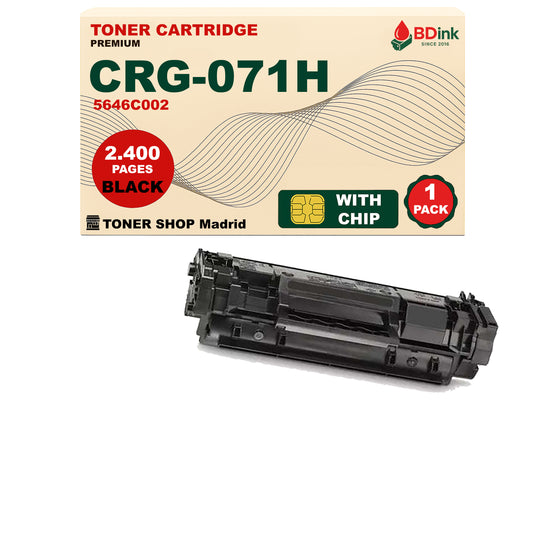 BDink Cartucho Tóner Compatible Canon 071H Negro