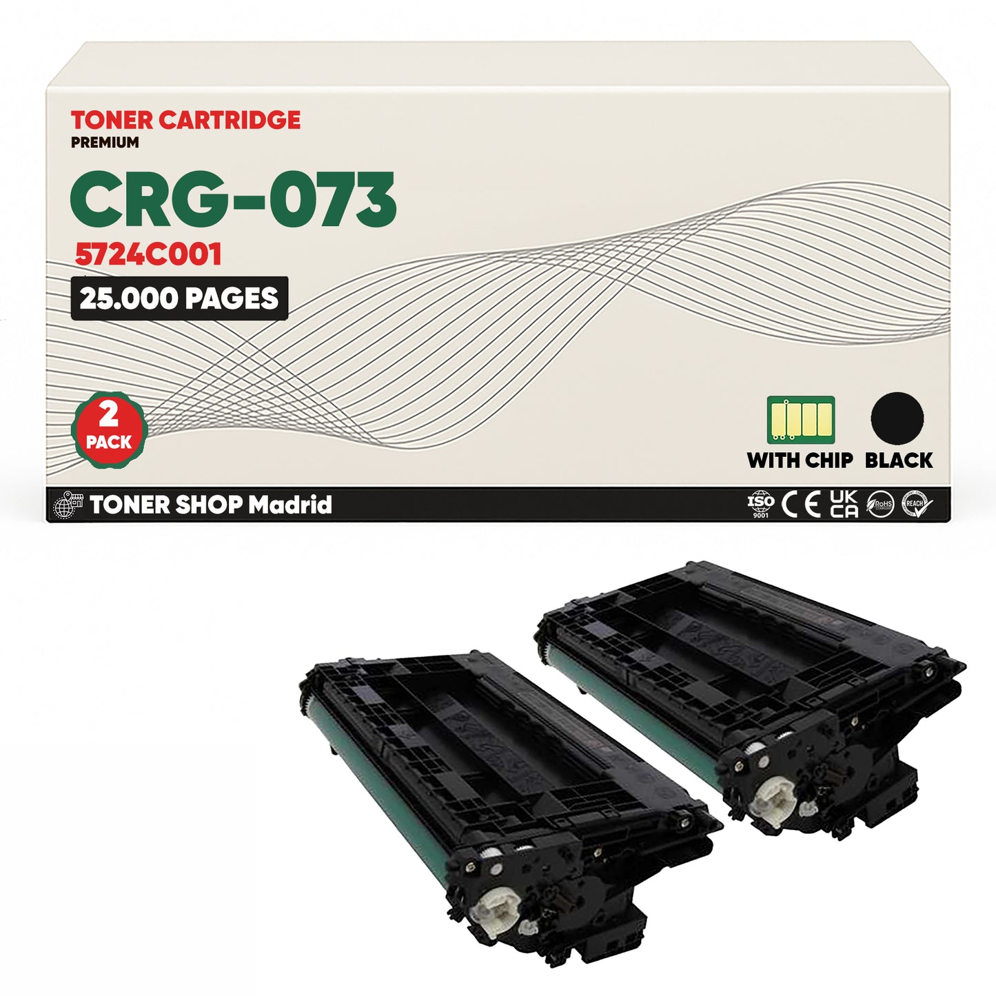 BDink Cartucho Tóner Compatible Canon 073 Negro