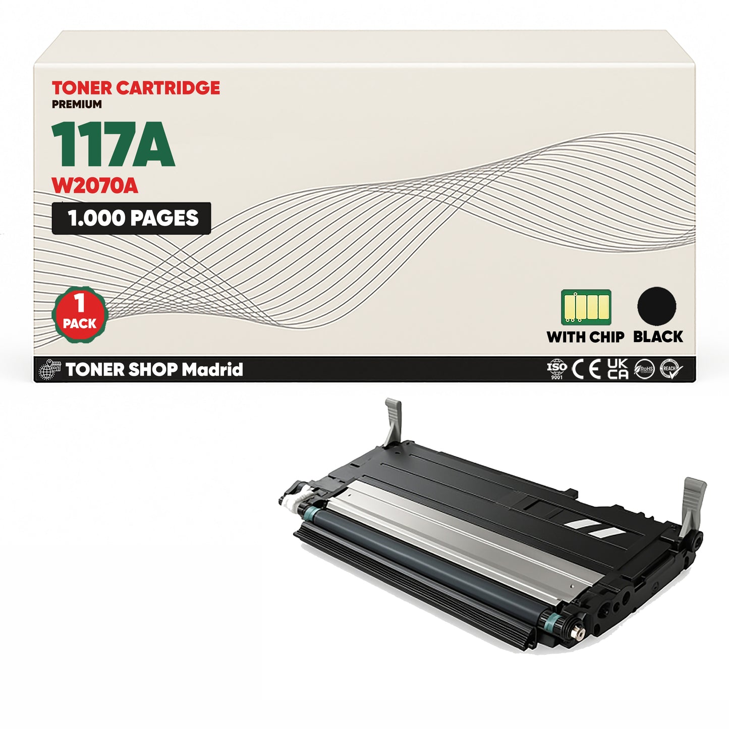 BDink Tóner Compatible HP 117A (Pack 4 CMYK) W2070A W2071A W2072A W2073A