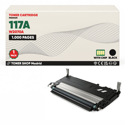 BDink Tóner Compatible HP 117A (Pack 4 CMYK) W2070A W2071A W2072A W2073A