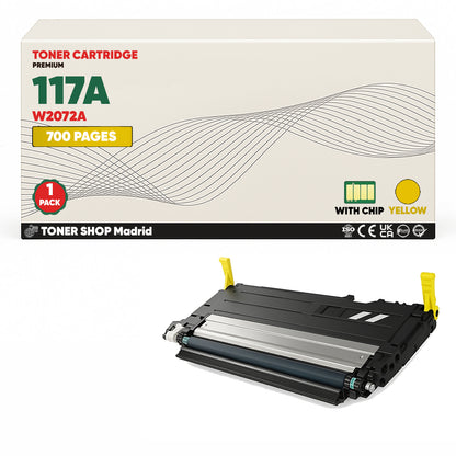 BDink Tóner Compatible HP 117A (Pack 4 CMYK) W2070A W2071A W2072A W2073A