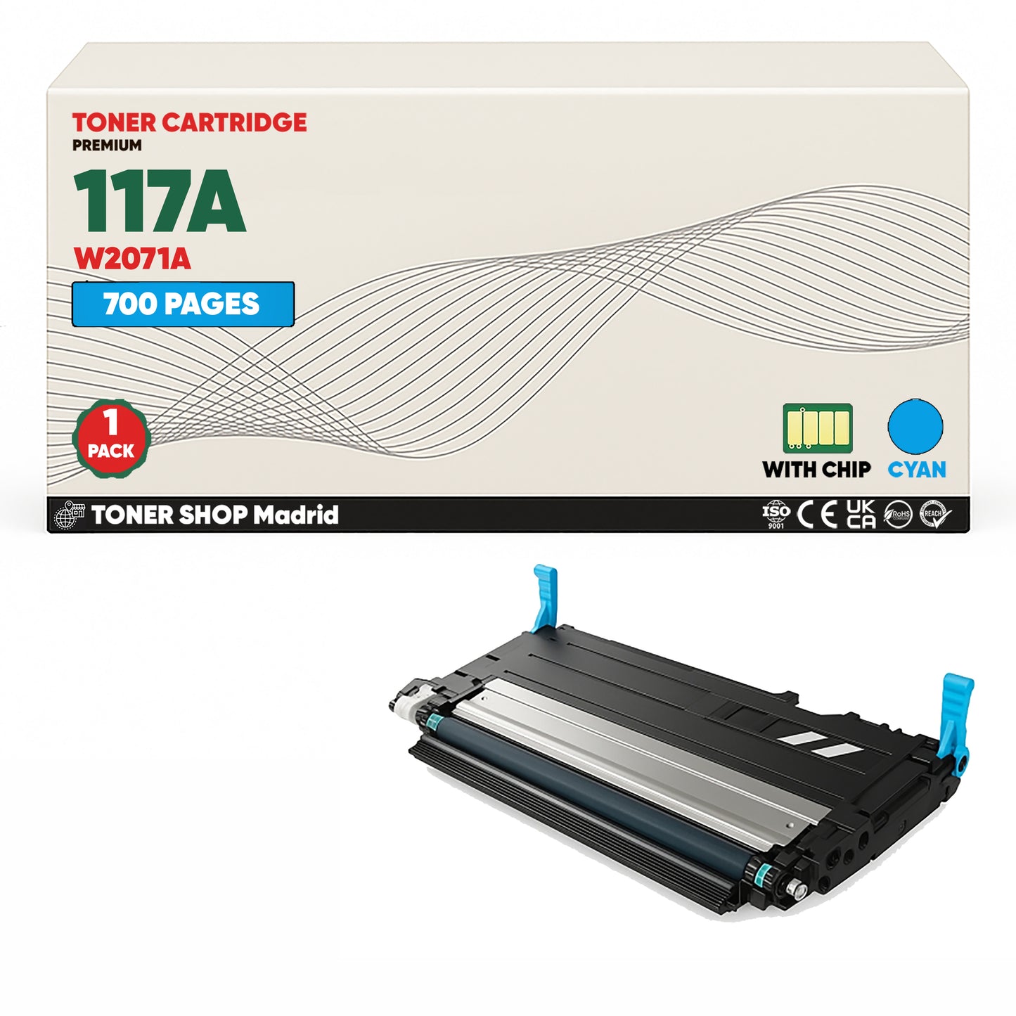 BDink Tóner Compatible HP 117A (Pack 4 CMYK) W2070A W2071A W2072A W2073A