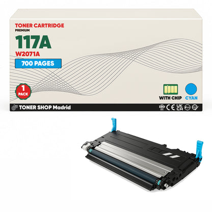 BDink Tóner Compatible HP 117A (Pack 4 CMYK) W2070A W2071A W2072A W2073A