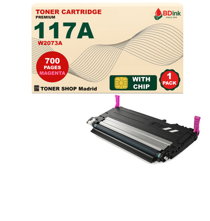 BDink Tóner Compatible HP 117A (Pack 4 CMYK) W2070A W2071A W2072A W2073A
