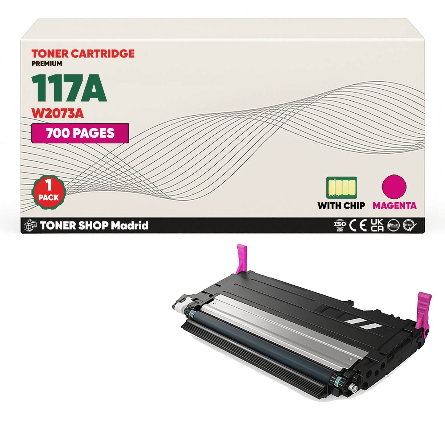 BDink Tóner Compatible HP 117A (Pack 4 CMYK) W2070A W2071A W2072A W2073A