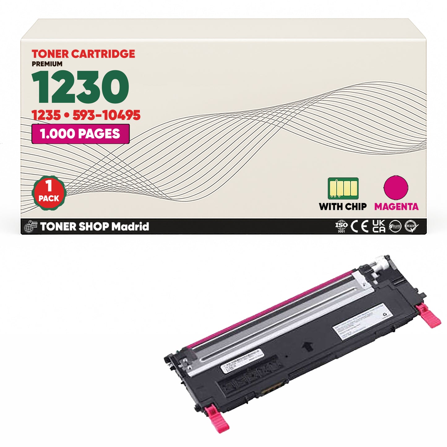 BDink Cartucho/s Tóner Compatible/s Dell 1230 CMYK (Pack 4)