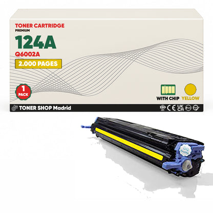 BDink Tóner Compatible HP 124A (Pack 4 CMYK) Q6000A Q6001A Q6002A Q6003A