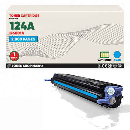 BDink Tóner Compatible HP 124A (Pack 4 CMYK) Q6000A Q6001A Q6002A Q6003A