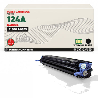 BDink Tóner Compatible HP 124A (Pack 4 CMYK) Q6000A Q6001A Q6002A Q6003A