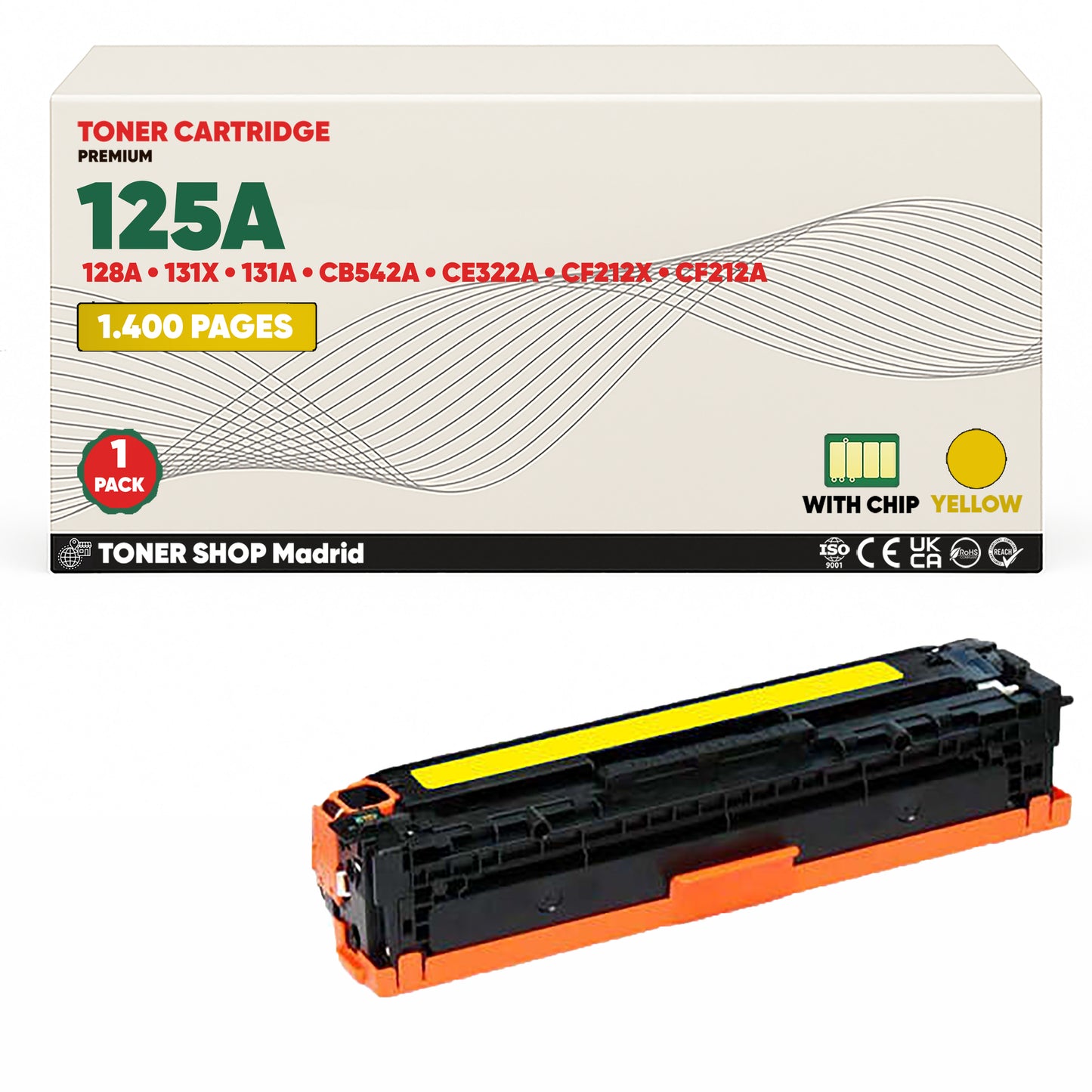 BDink Cartucho Tóner Compatible HP 125A/128A/131A (CMYK Pack 4)