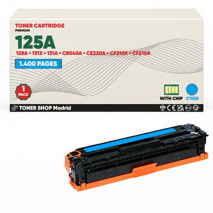 BDink Cartucho Tóner Compatible HP 125A/128A/131A (CMYK Pack 4)