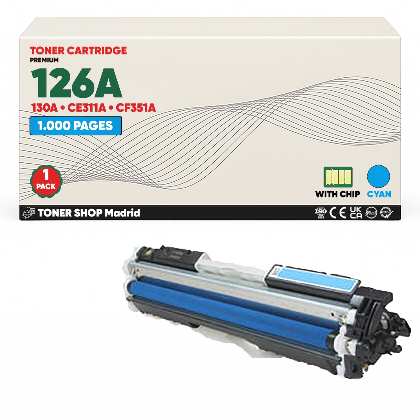 BDink Cartucho Tóner Compatible HP 126A/130A CMYK (Pack 4)