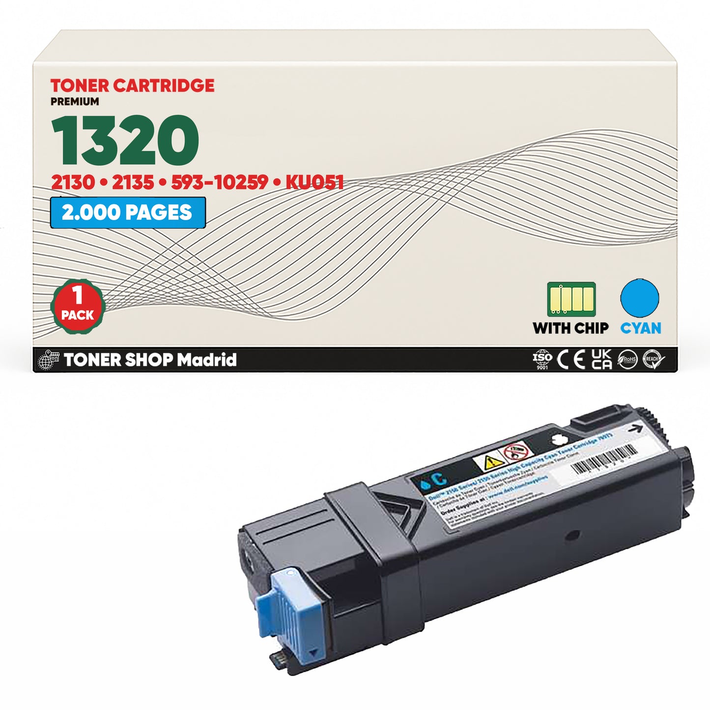 BDink Cartucho/s Tóner Compatible/s Dell 1320/2130 CMYK (Pack 4)