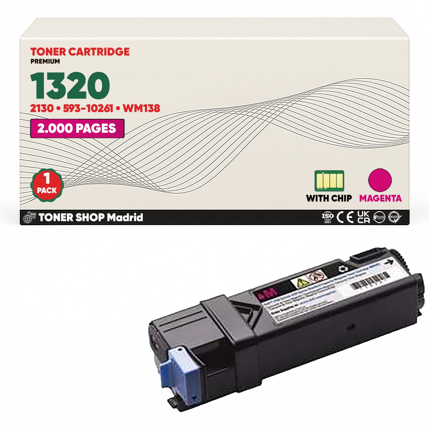 BDink Cartucho/s Tóner Compatible/s Dell 1320/2130 CMYK (Pack 4)