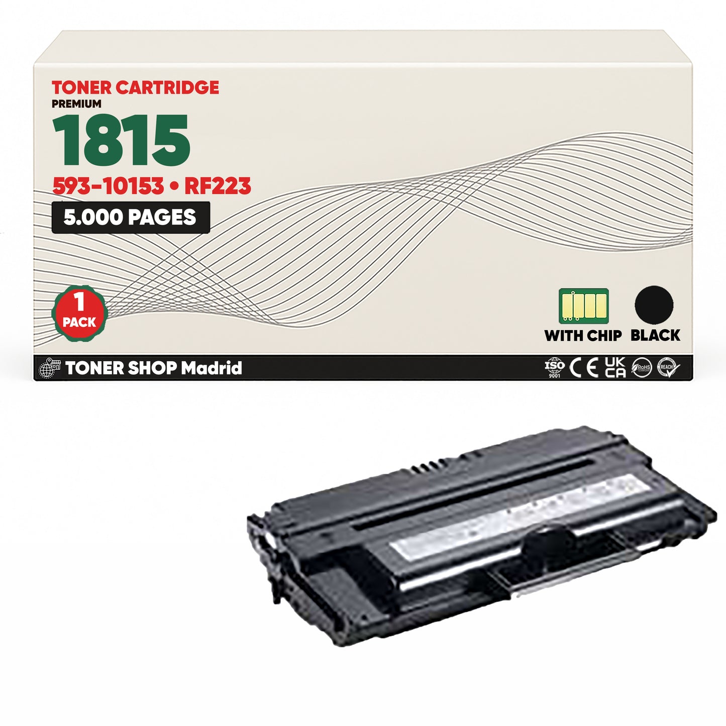 BDink Cartucho/s Tóner Compatible/s Dell 1815 Negro