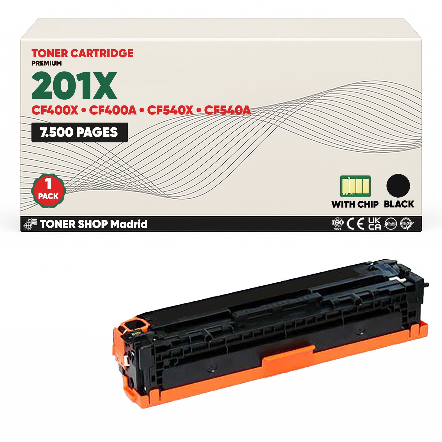 BDink Tóner Compatible HP 201X CMYK (Pack 4 CMYK) CF400X CF401X CF402X CF403X