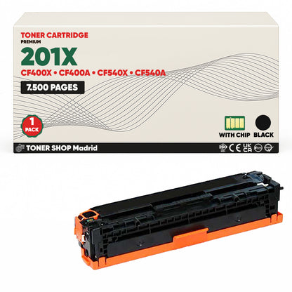 BDink Tóner Compatible HP 201X CMYK (Pack 4 CMYK) CF400X CF401X CF402X CF403X