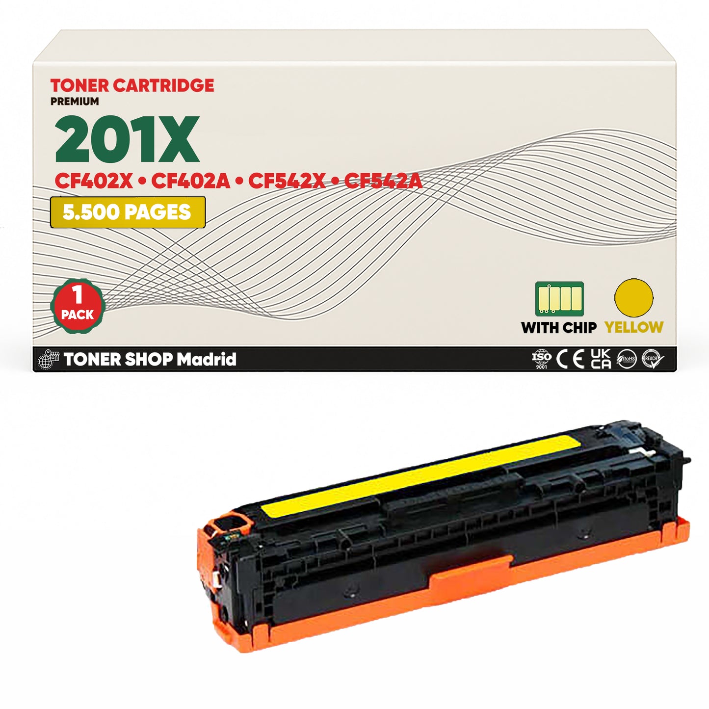 BDink Tóner Compatible HP 201X CMYK (Pack 4 CMYK) CF400X CF401X CF402X CF403X