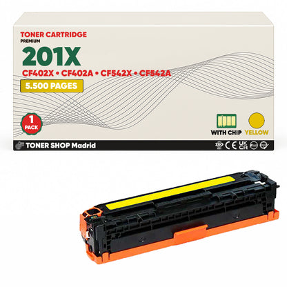 BDink Tóner Compatible HP 201X CMYK (Pack 4 CMYK) CF400X CF401X CF402X CF403X