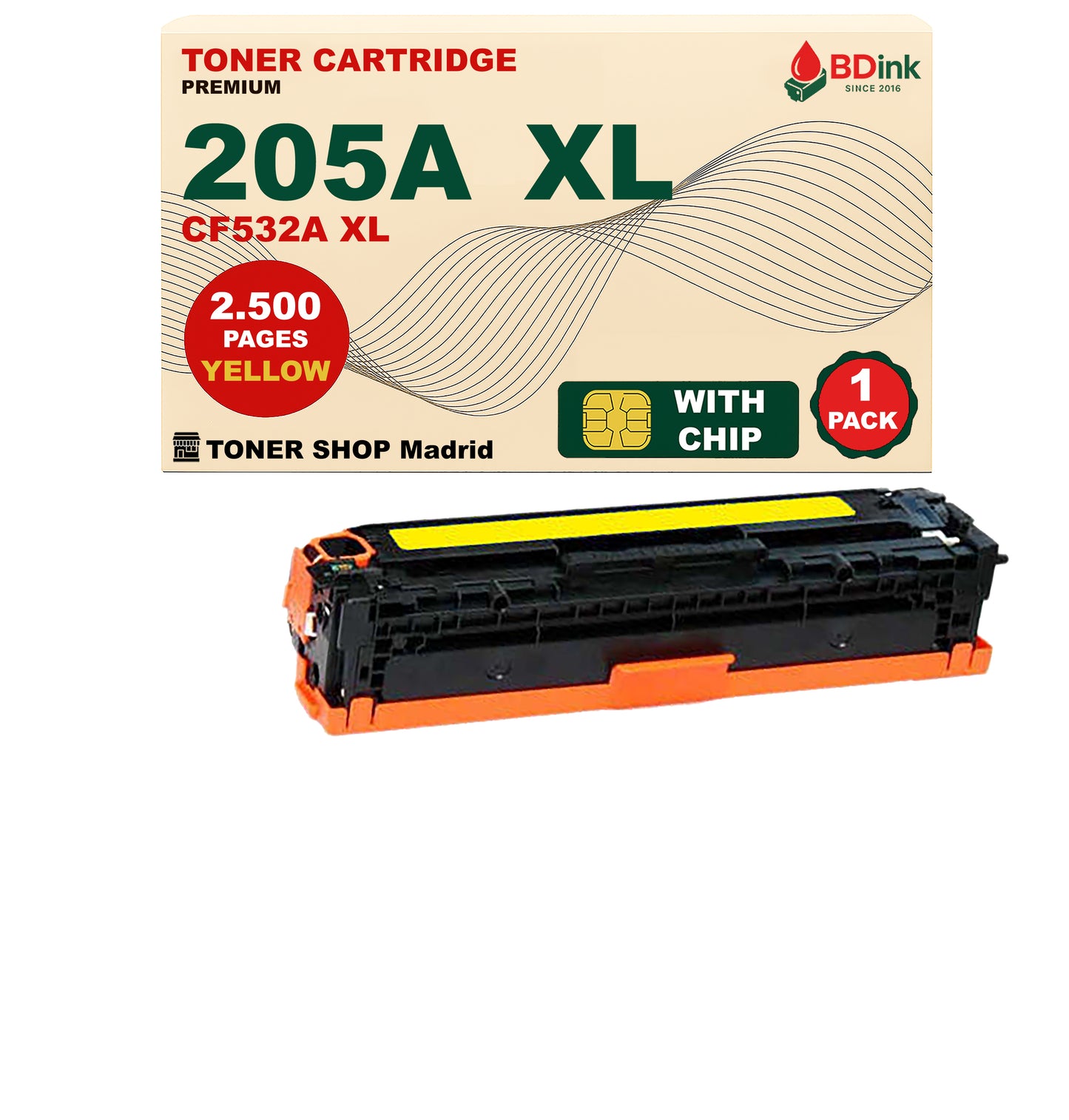 BDink Tóner Compatible HP 205A XL (Pack 4 CMYK) CF530A CF531A CF532A CF533A