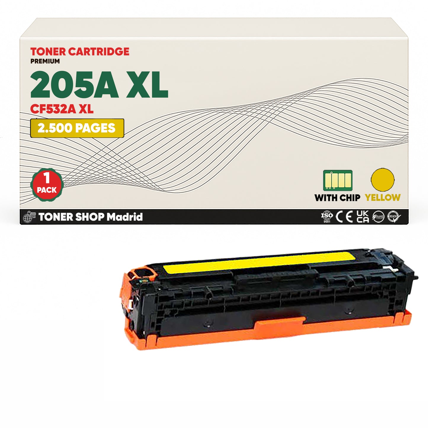 BDink Tóner Compatible HP 205A XL (Pack 4 CMYK) CF530A CF531A CF532A CF533A
