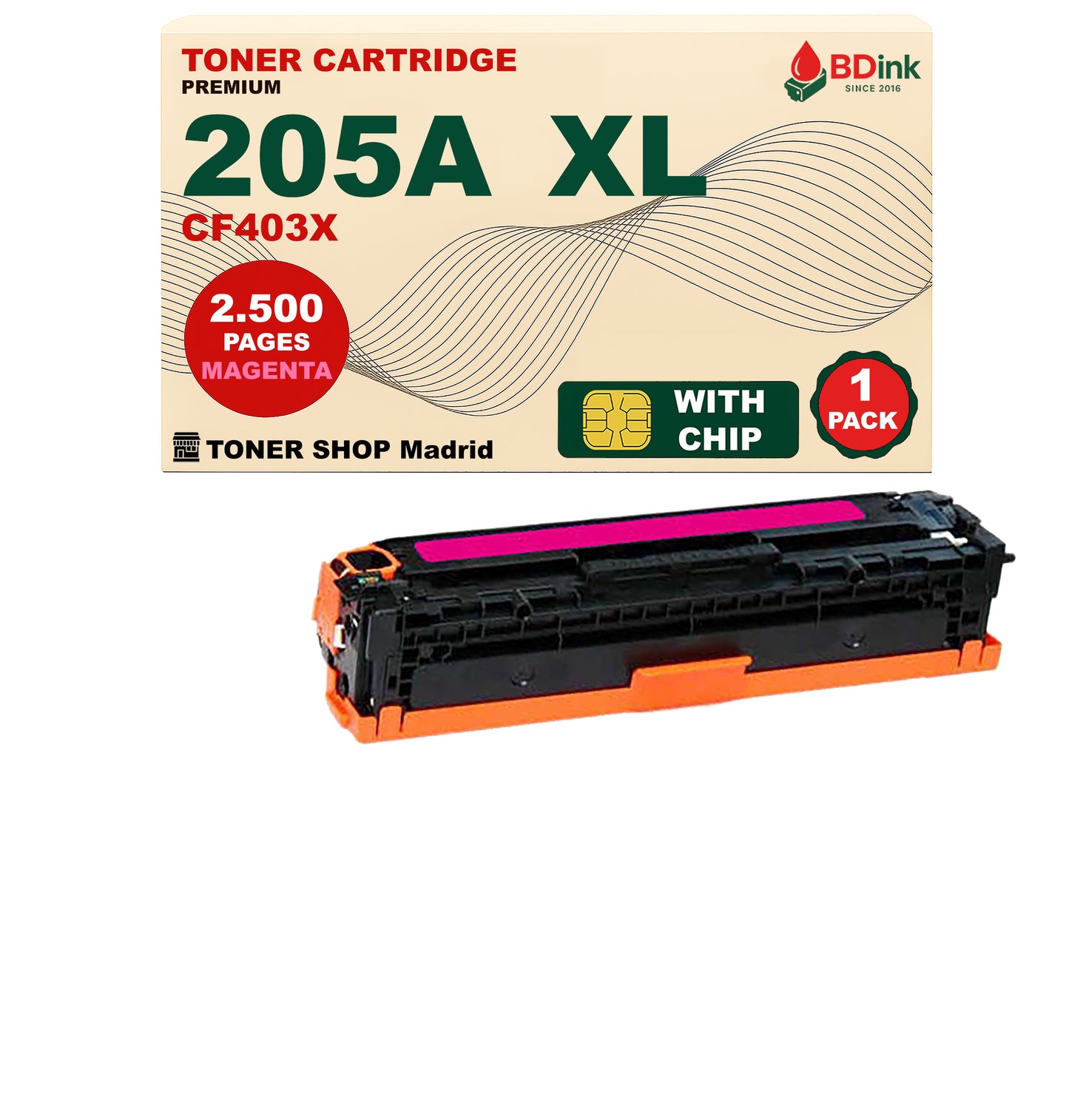 BDink Tóner Compatible HP 205A XL (Pack 4 CMYK) CF530A CF531A CF532A CF533A