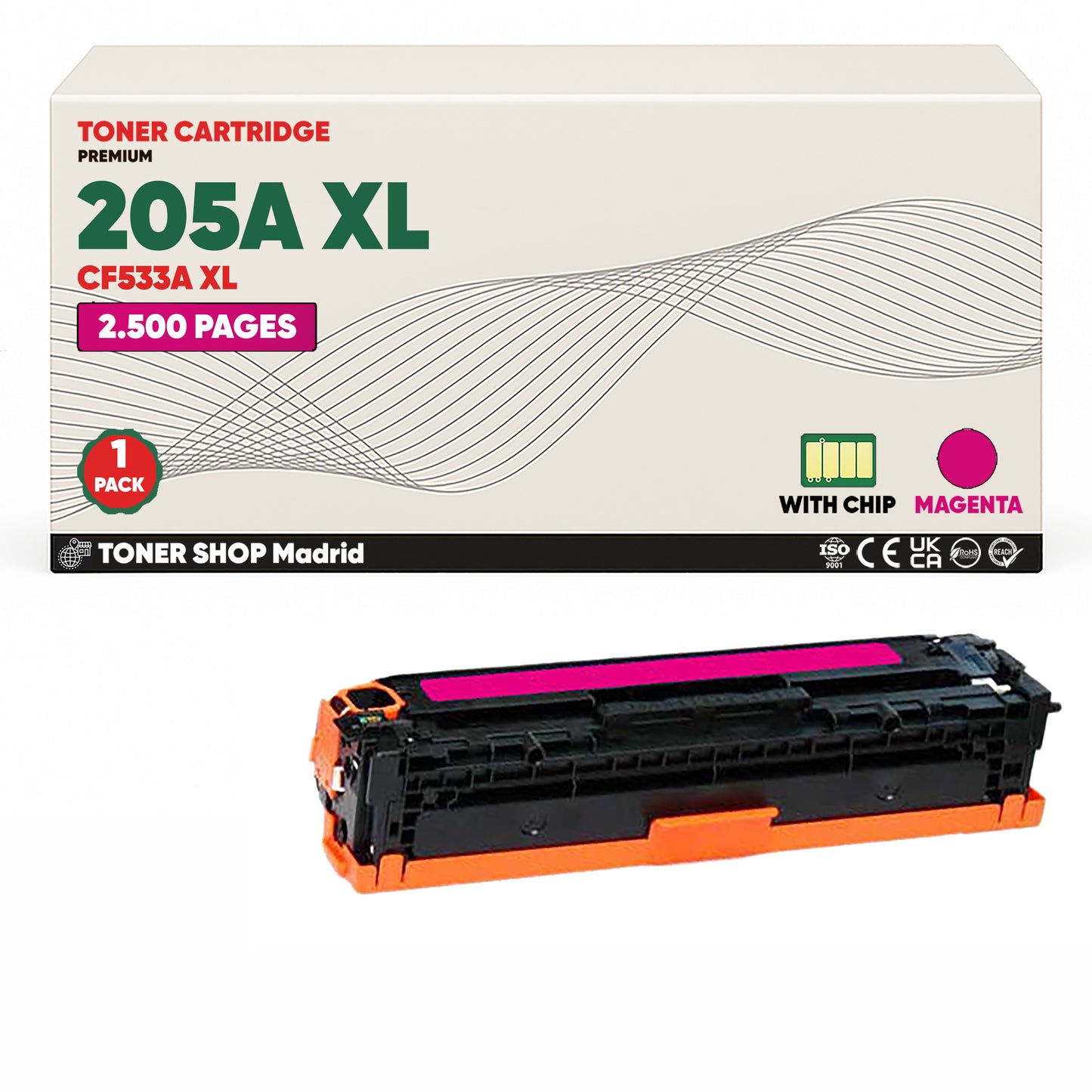 BDink Tóner Compatible HP 205A XL (Pack 4 CMYK) CF530A CF531A CF532A CF533A