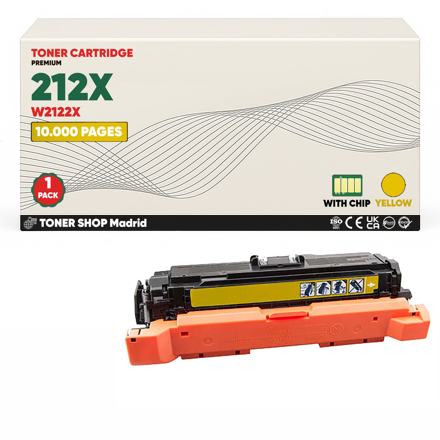 BDink Tóner Compatible HP 212X (Pack 4 CMYK) W2120X W2121X W2122X W2123X
