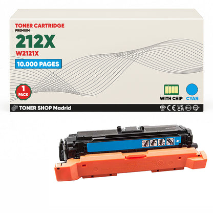 BDink Tóner Compatible HP 212X (Pack 4 CMYK) W2120X W2121X W2122X W2123X