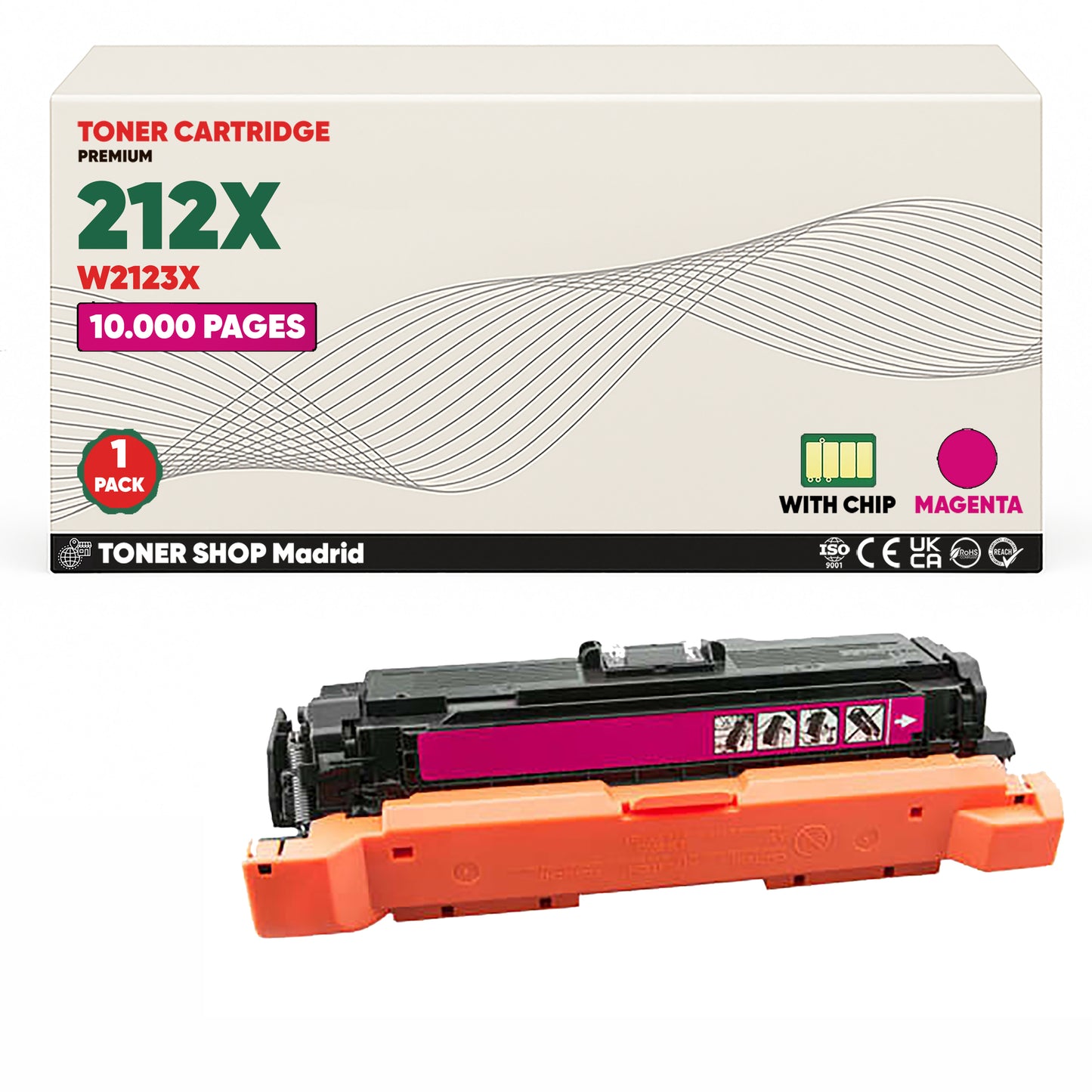 BDink Tóner Compatible HP 212X (Pack 4 CMYK) W2120X W2121X W2122X W2123X