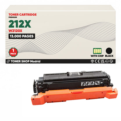 BDink Tóner Compatible HP 212X (Pack 4 CMYK) W2120X W2121X W2122X W2123X