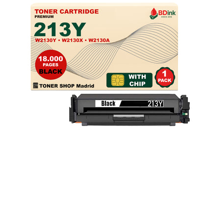 BDink Tóner Compatible HP 213Y (Pack 4 CMYK) W2130Y W2131Y W2132Y W2133Y