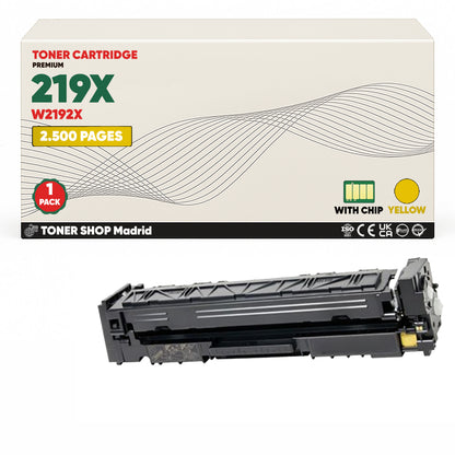 BDink Tóner Compatible HP 219X (Pack 4 CMYK) W2190X W2191X W2192X W2193X