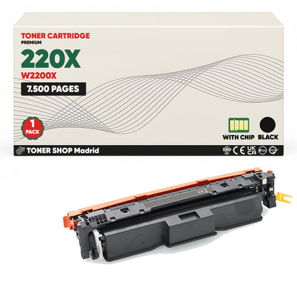 BDink Tóner Compatible HP 220X (Pack 4 CMYK) W2200X W2201X W2202X W2203X
