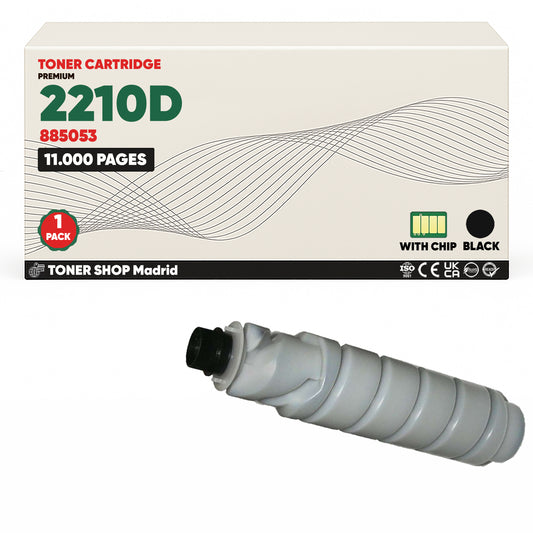 BDink Tóner Compatible Ricoh Type 2210D Negro 885053