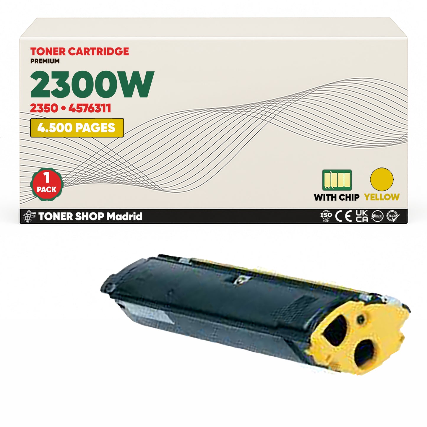 BDink Tóner Compatible Konica Minolta 2300W (Pack 4 CMYK)