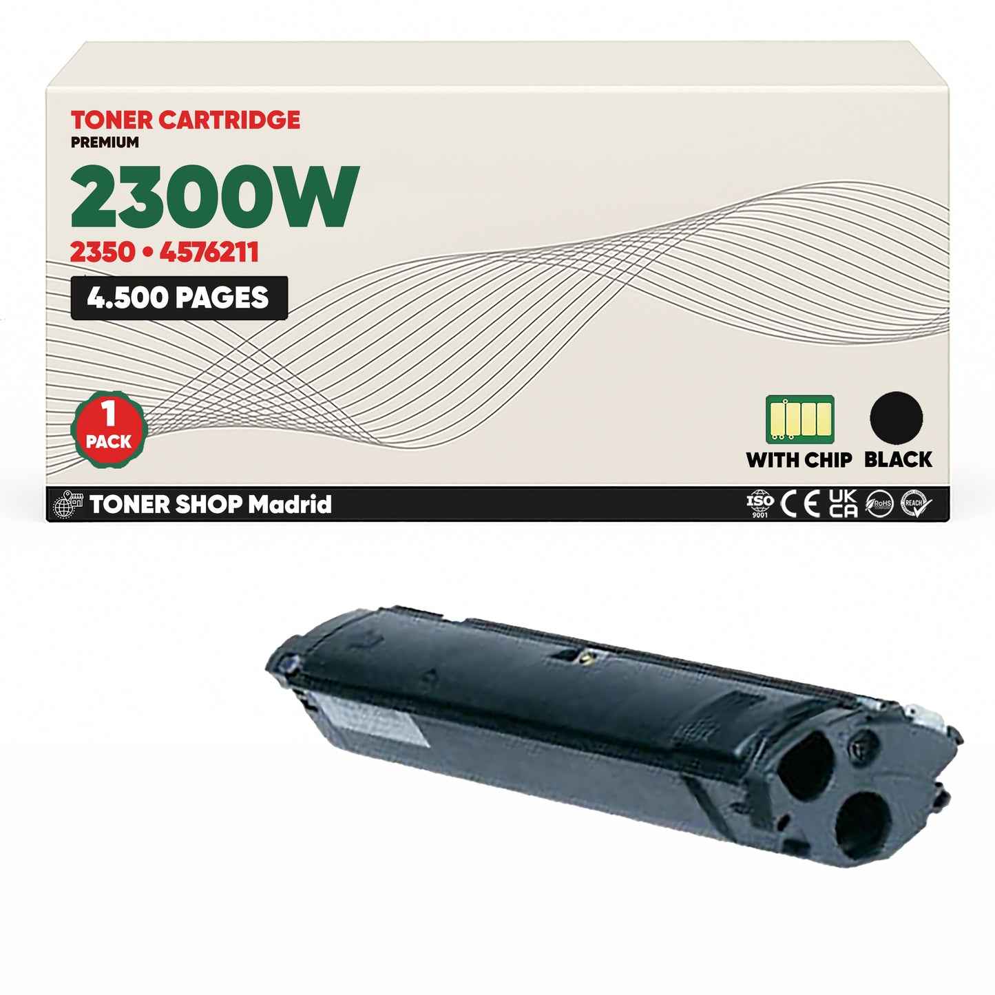 BDink Tóner Compatible Konica Minolta 2300W (Pack 4 CMYK)