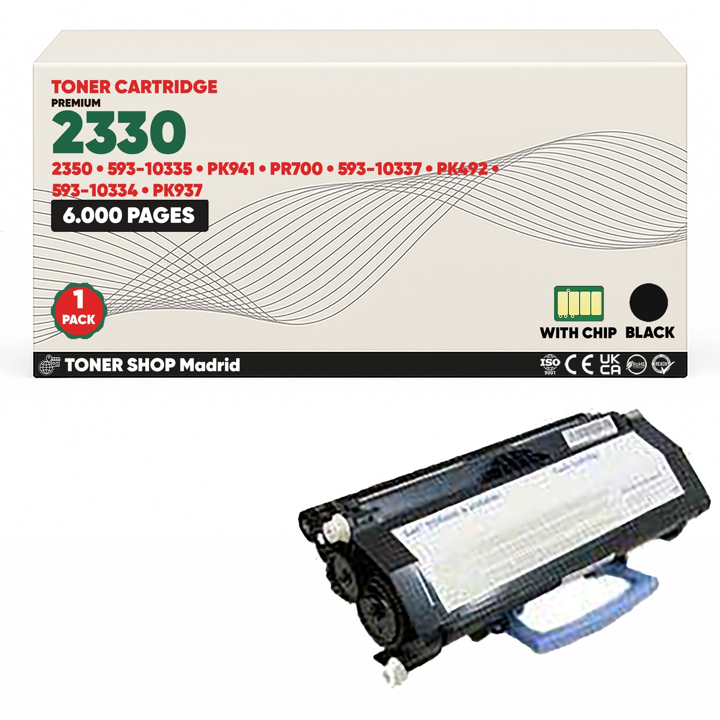 BDink Cartucho/s Tóner Compatible/s Dell 2330/2350 Negro