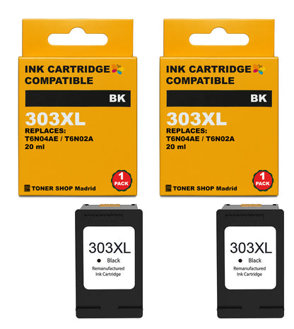 BDink Cartuchos Tinta Remanufacturados HP 303XL Negro y Color (Pack 2)