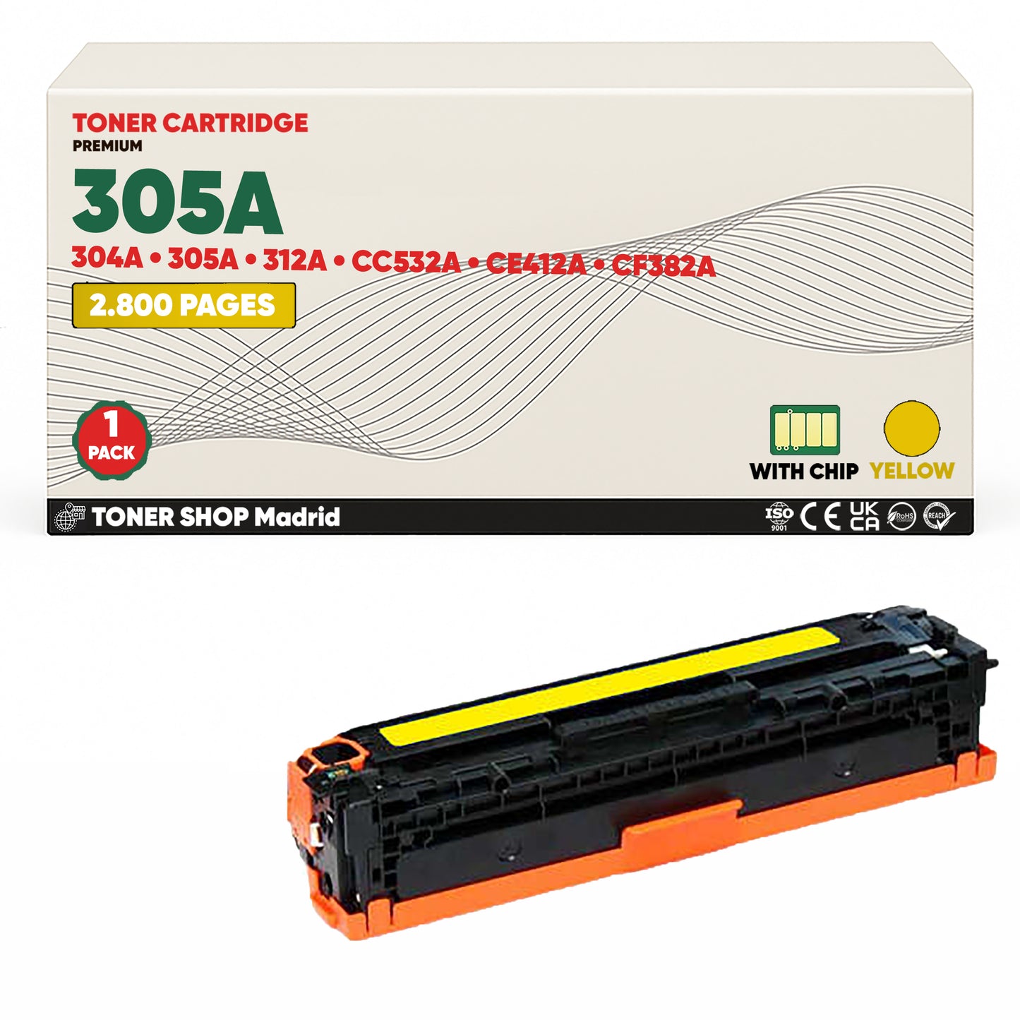 BDink Tóner Compatible HP 305A (Pack 4 CMYK) CC530A CC531A CC532A CC533A