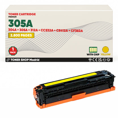 BDink Tóner Compatible HP 305A (Pack 4 CMYK) CC530A CC531A CC532A CC533A