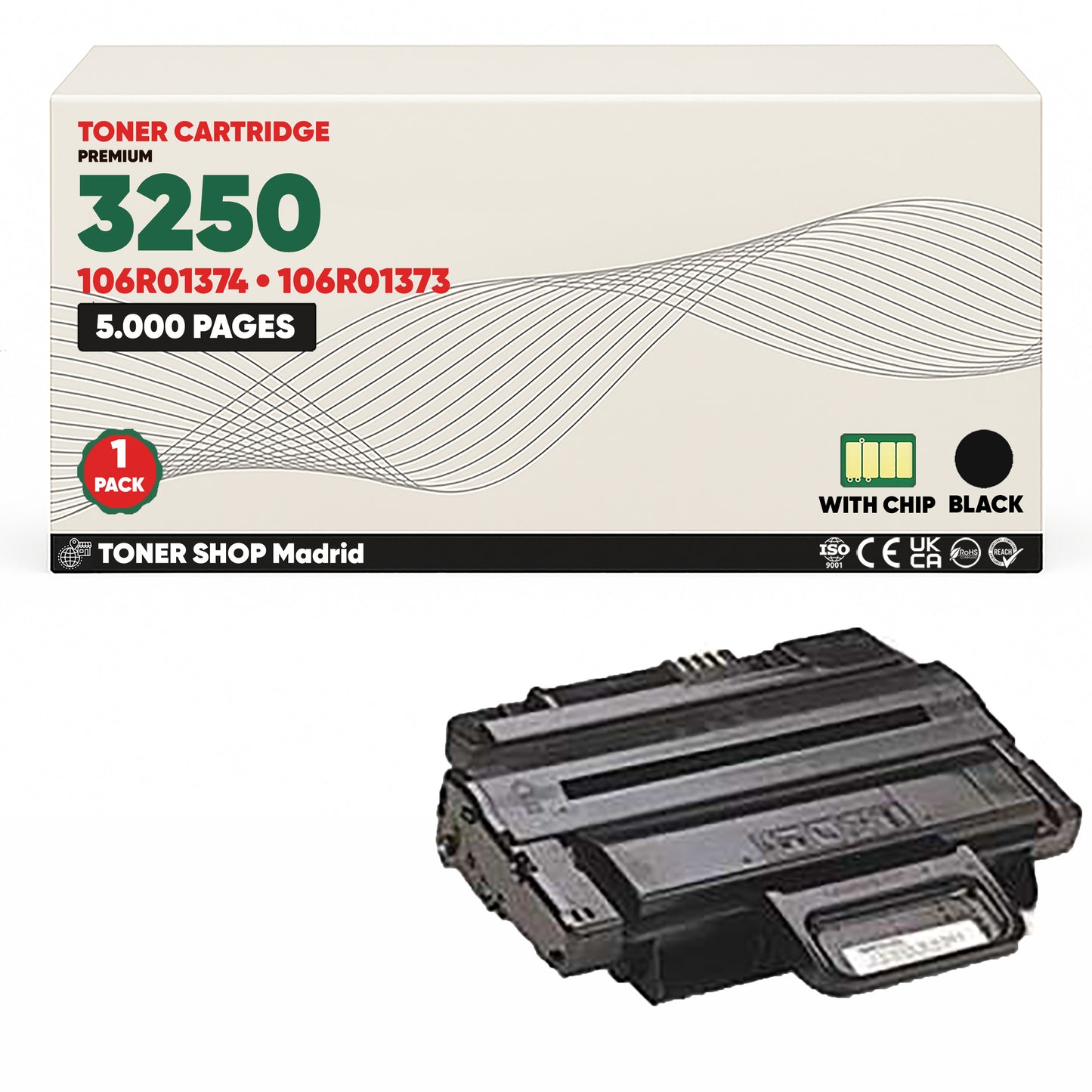 BDink Cartucho Tóner Compatible Xerox Phaser 3250 Negro