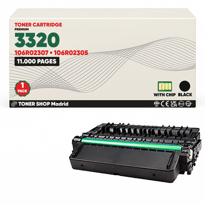 BDink Cartucho Tóner Compatible Xerox Phaser 3320 Negro