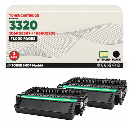 BDink Cartucho Tóner Compatible Xerox Phaser 3320 Negro