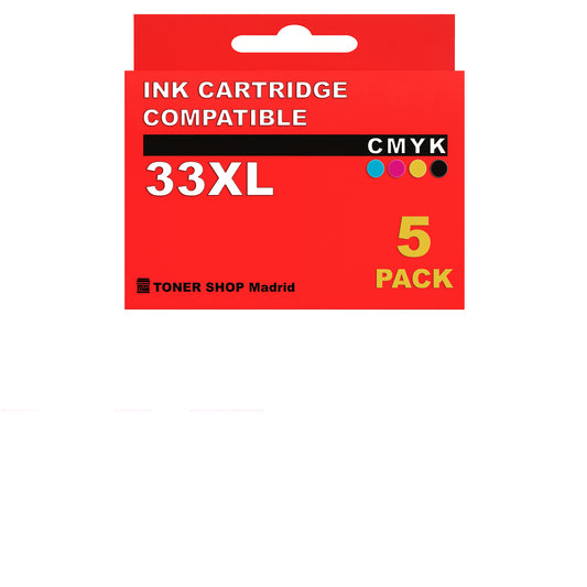 BDink Cartuchos Tinta Compatible Epson 33XL CMYK (Pack 5)