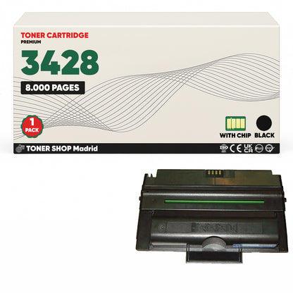BDink Cartucho Tóner Compatible Xerox Phaser 3428 Negro